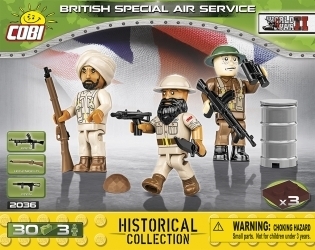 3 Britische Soldaten SAS Special Air Service mit Zubehör