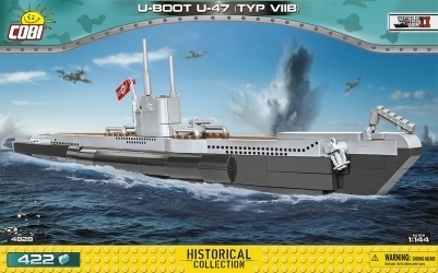 Deutsches U-Boot Typ VIIB U-47 (422 Teile)