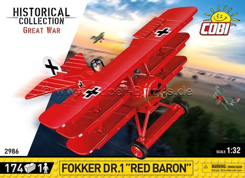 Fokker DR.1 Roter Baron (178 Teile)