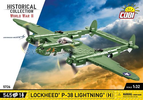 Lockheed P-38 H Lightning (545 Teile)